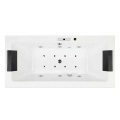 Rectangular surfing massage Double bath tub Acrylic bathtub spa